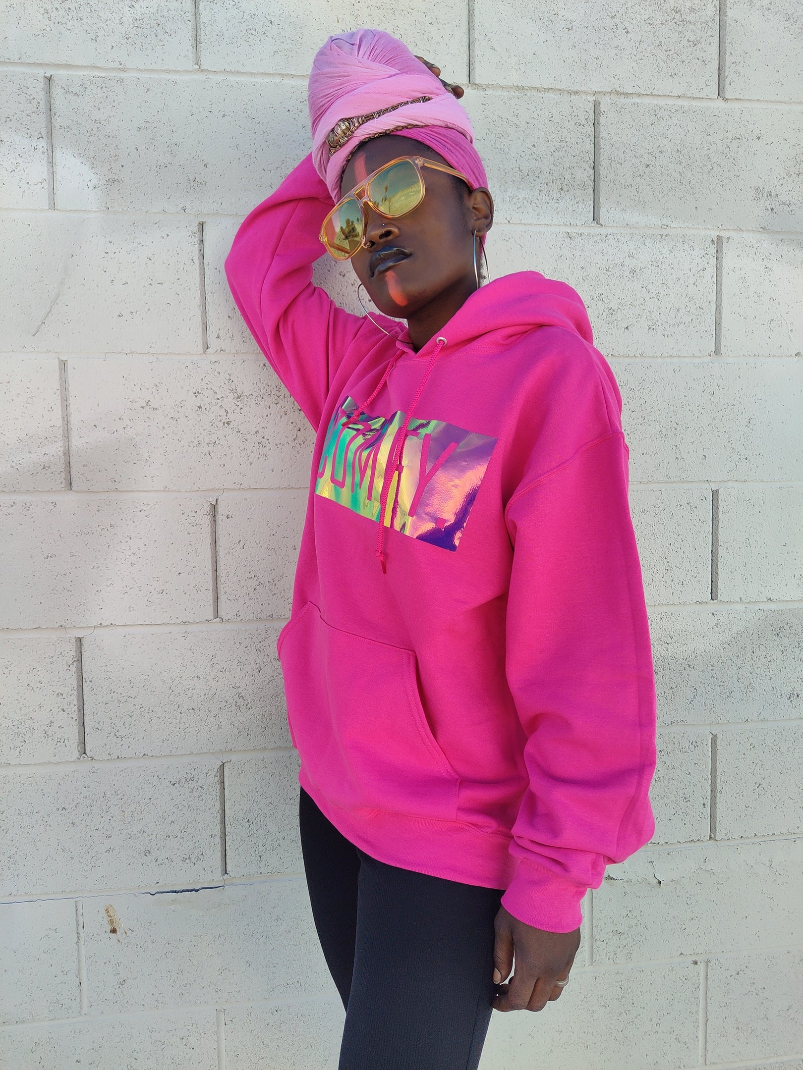 Comfy Holographic Hoodie Unisex Lindeza Clothing